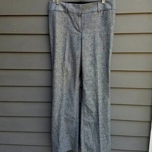 NWT Loft Tweed Linen Blend Julie Trouser Size 8 - Picture 1 of 12